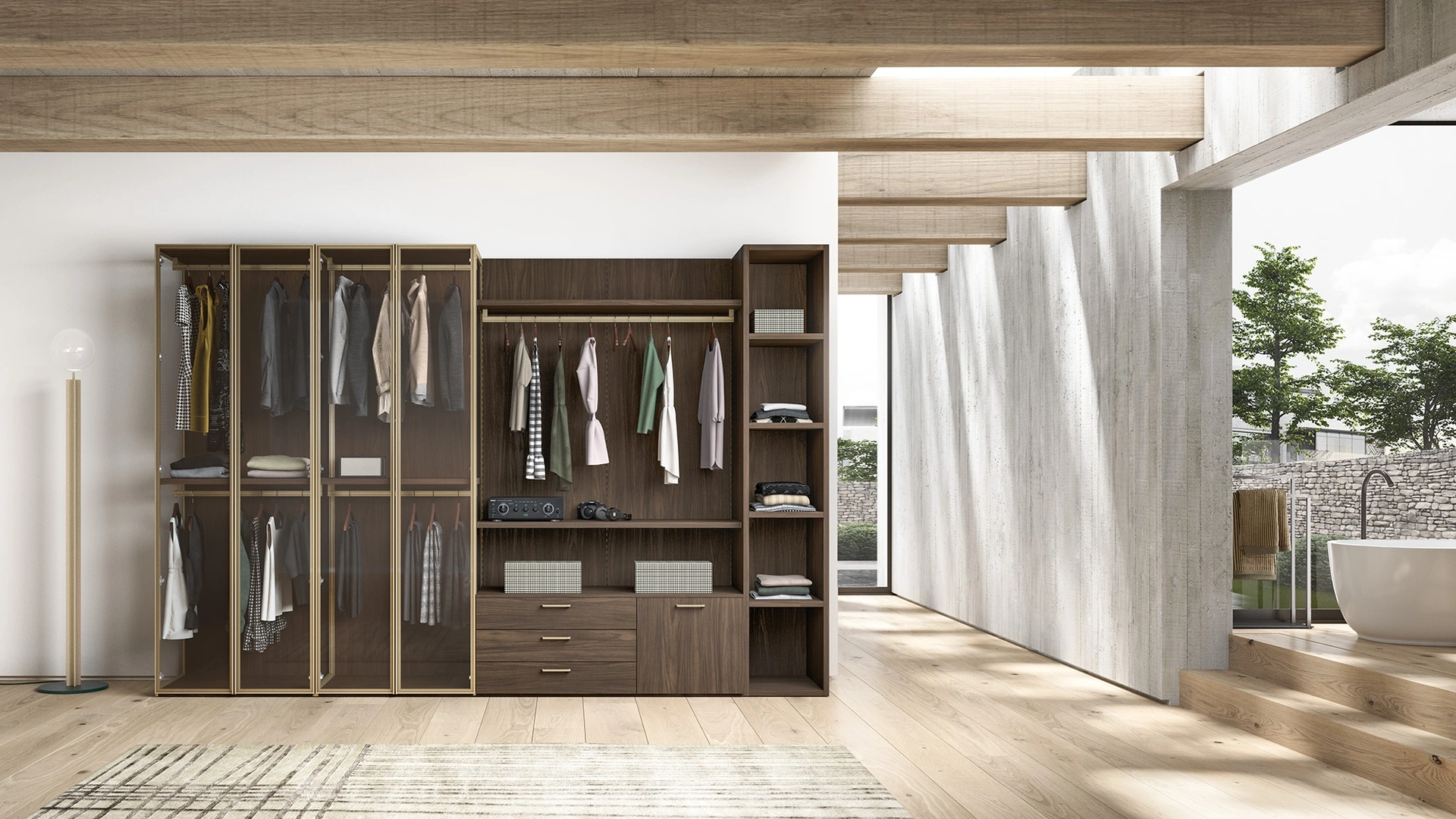 Armadio ad ante battenti Opera GH035 di Abitare Mobilstella