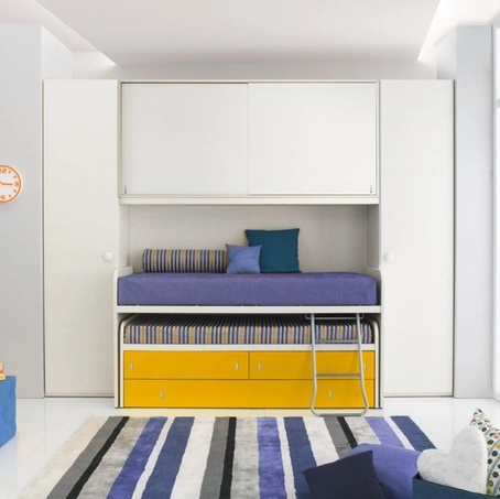 Cameretta moderna a ponte Salvaspazio Up & Down 03 di Corazzin