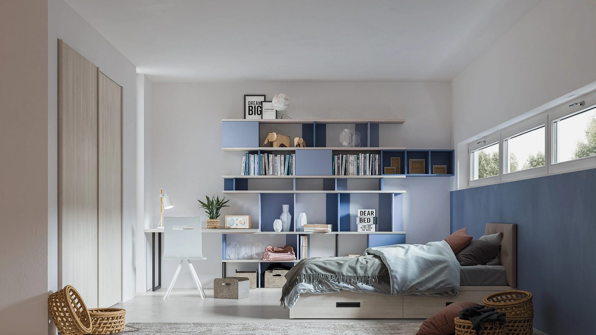 Cameretta moderna Space 20|04 di Corazzin