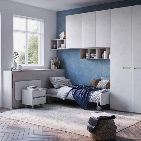 Cameretta salvaspazio con letto su ruote Space 20|11 di Corazzin