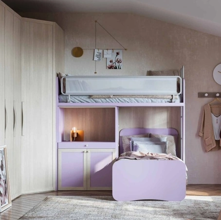 Cameretta con letti a castello per bambine Space 20|13 di Corazzin