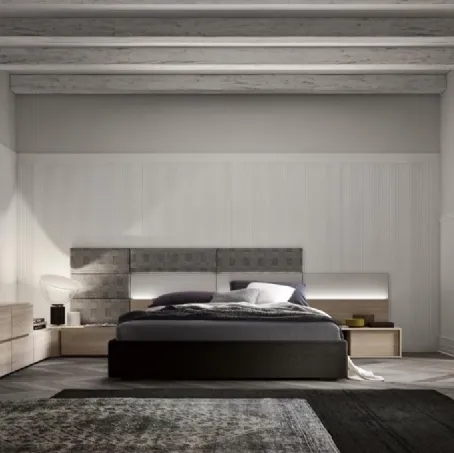 Letto con testiera Tetris GK9030 di Abitare Mobilstella