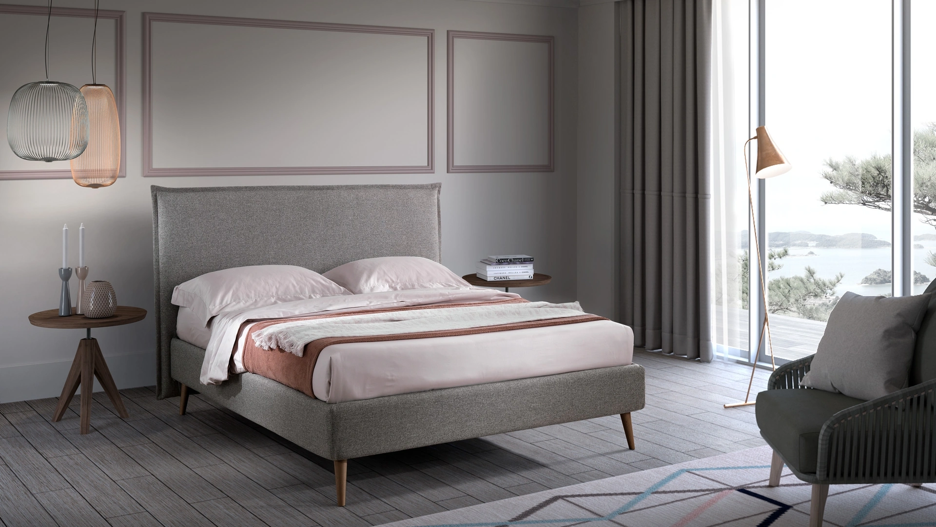 Letto Curtis Twenty con box contenitore di San Lorenzo