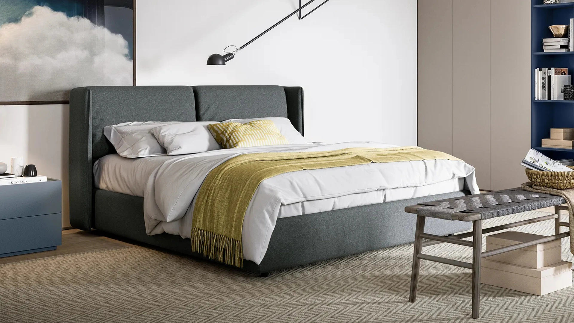 Letto Nest con box contenitore di Dielle Modus