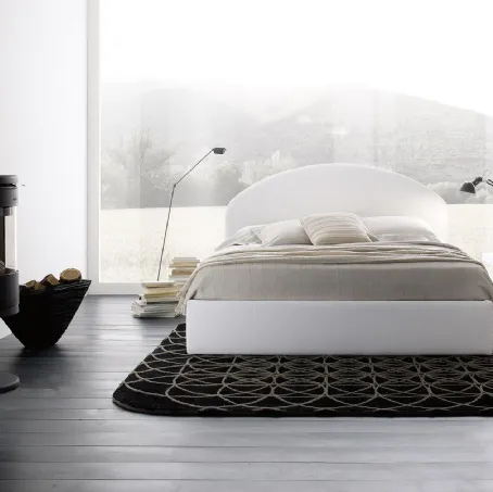 Letto con testiera Soft di Fabbri Salotti