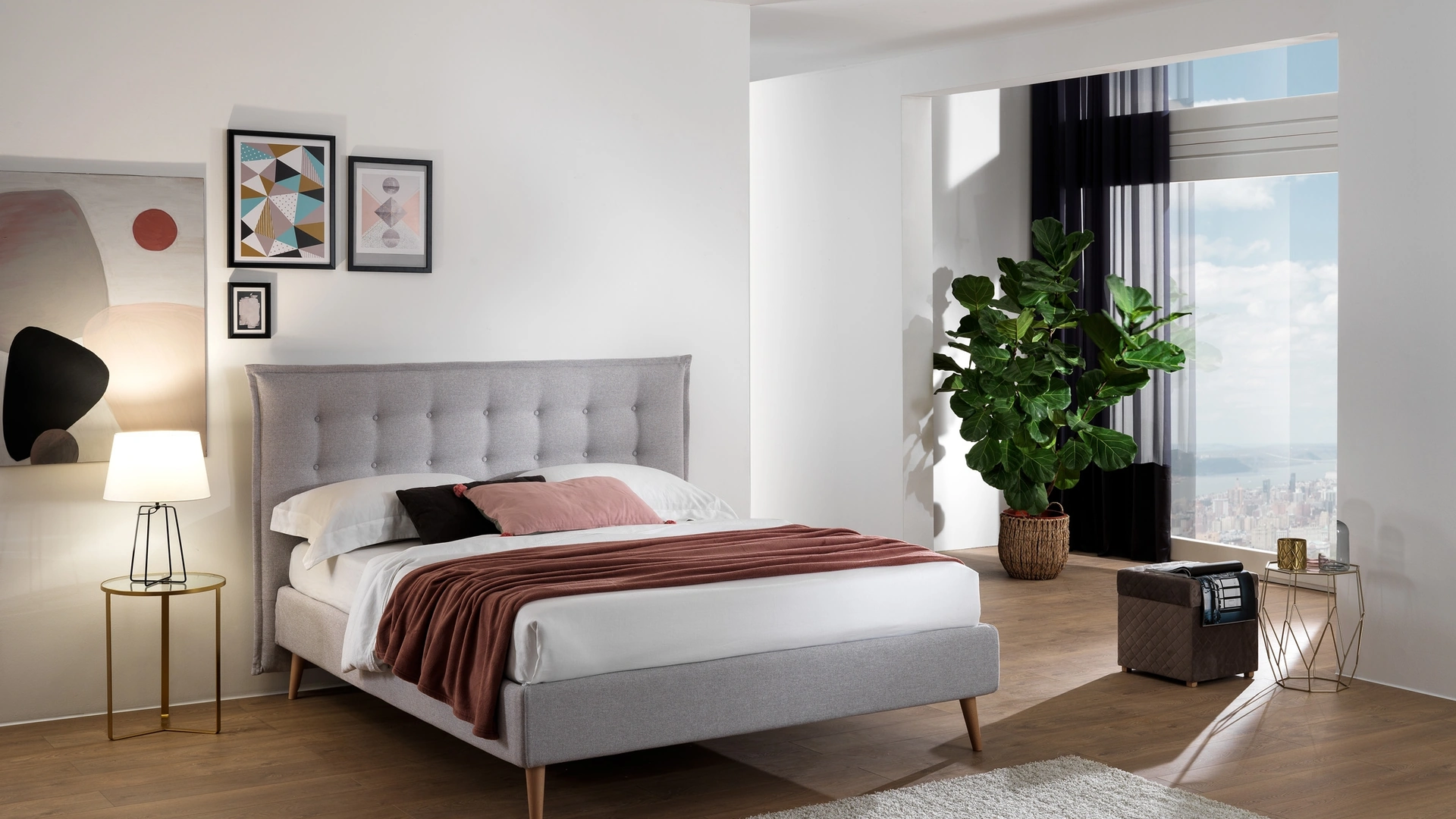 Letto Gable Twenty con box contenitore di San Lorenzo