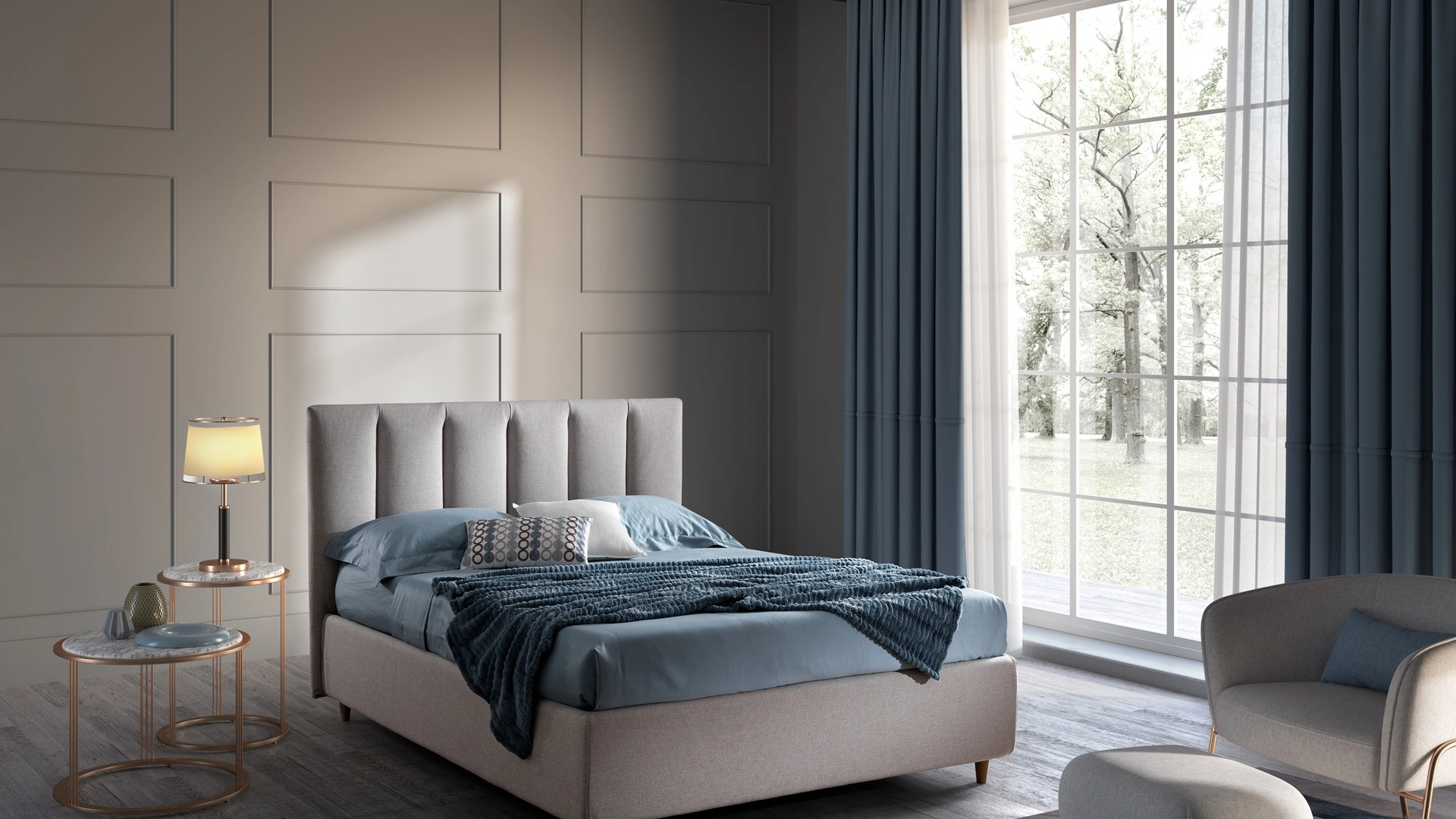Letto Keaton con box contenitore di San Lorenzo