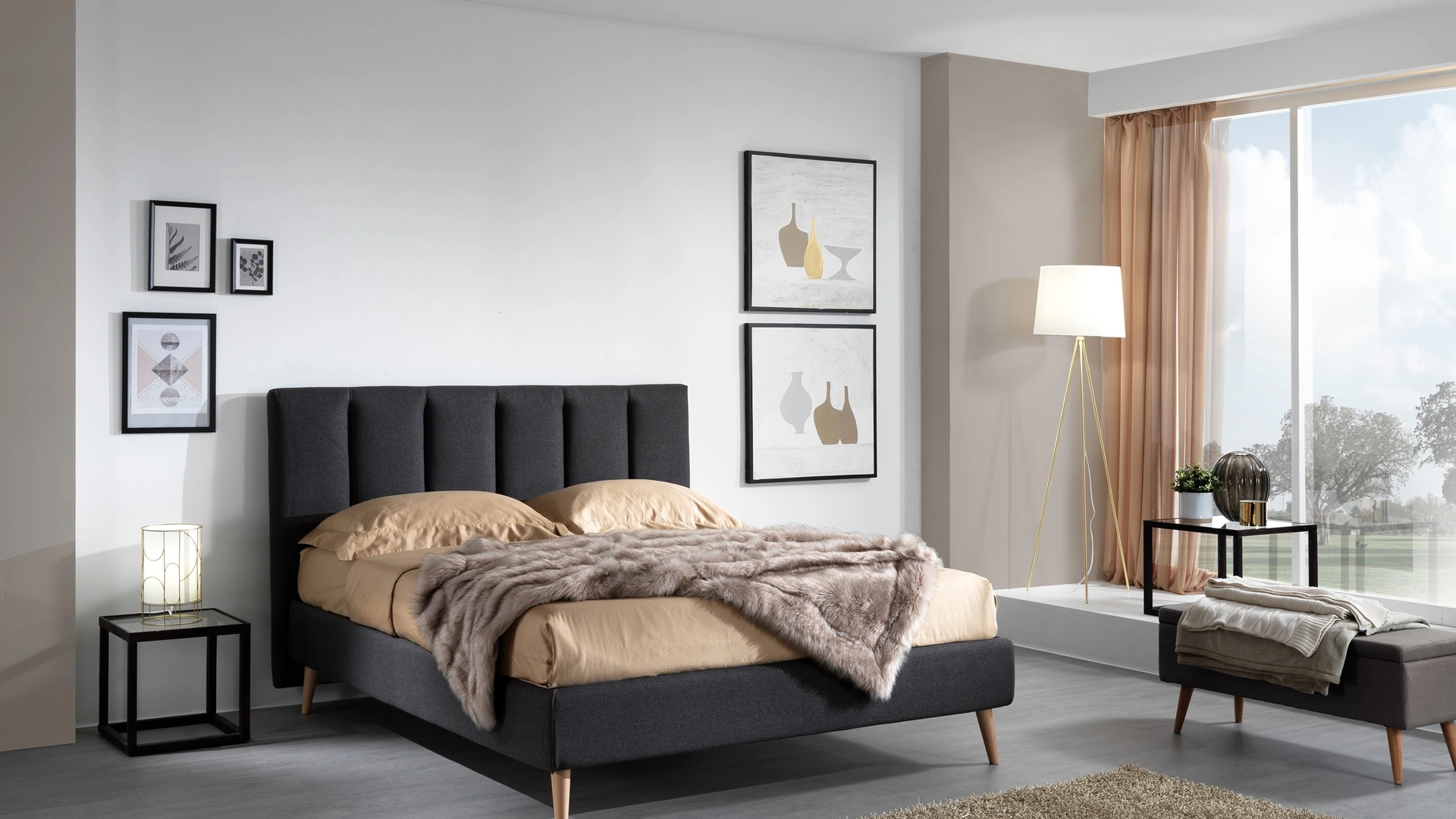 Letto Keaton Twenty con box contenitore di San Lorenzo