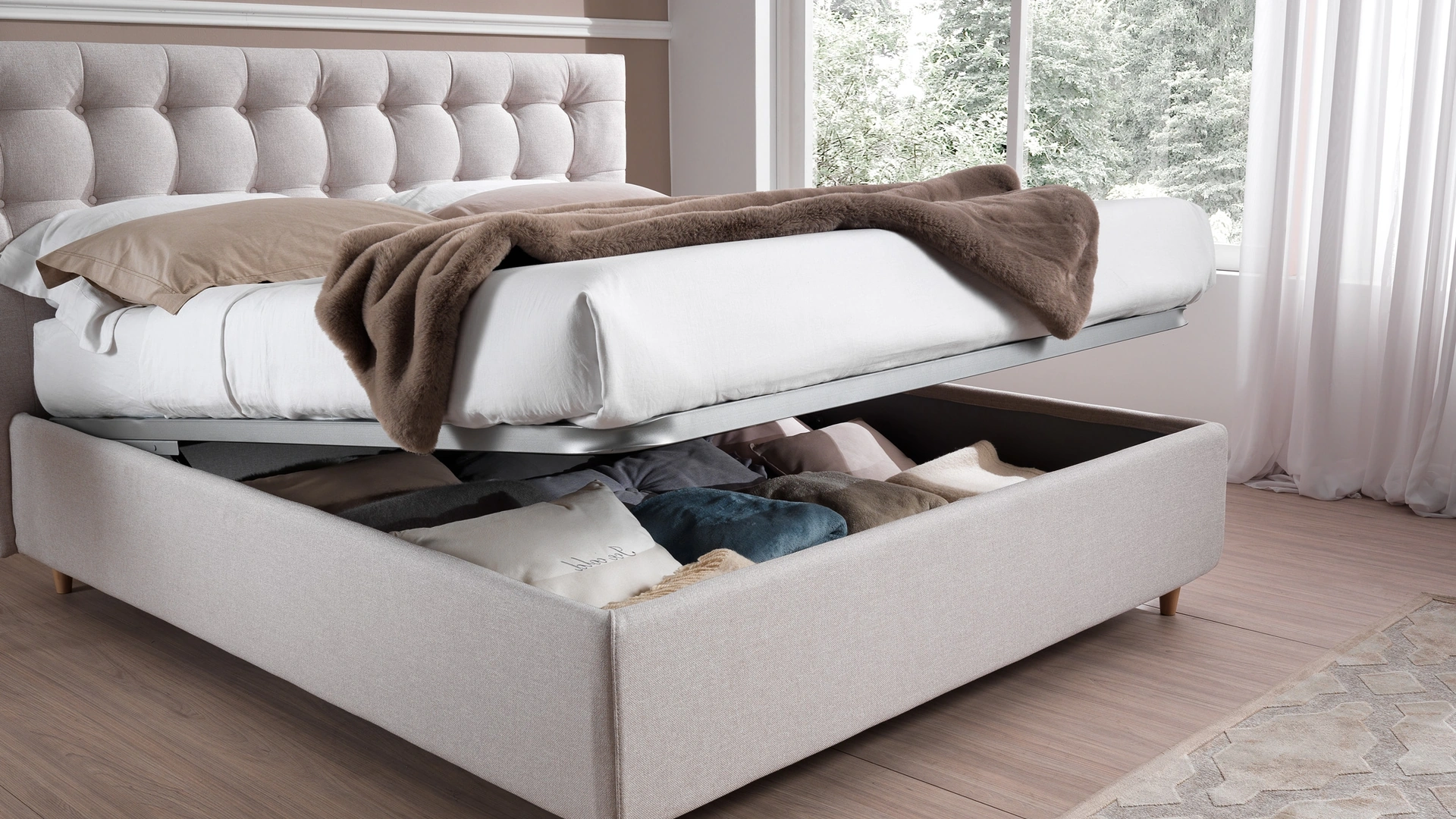 Letto Monroe con box contenitore di San Lorenzo