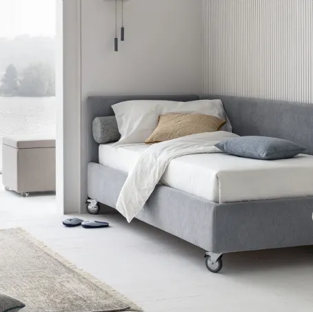 Day Bed Singolo in tessuto con contenitore  Joy Essenziale di V&Nice