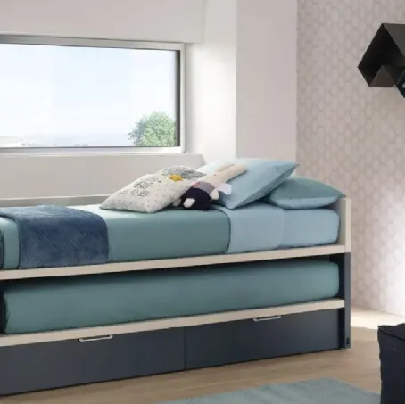 Letto salvaspazio doppio SC301 di Moretti Compact