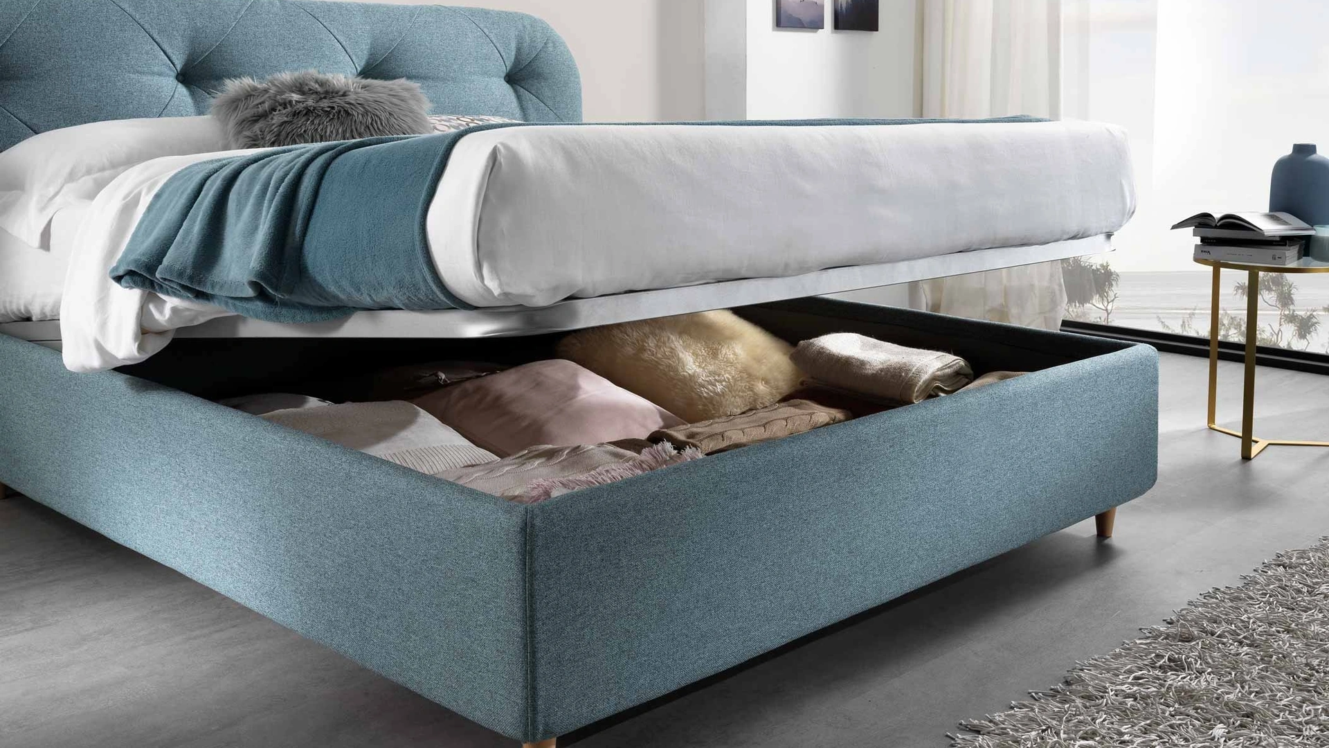 Letto Temple con box contenitore di San Lorenzo