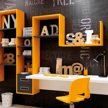 Libreria sospesa Outline MC014 di Moretti Compact