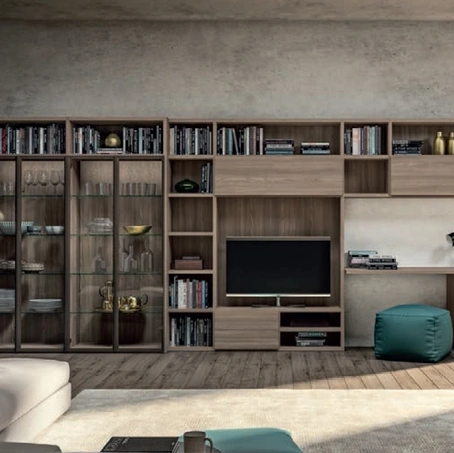 Parete Attrezzata Living GF5015 di Abitare Mobilstella
