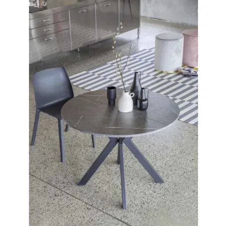 Tavolo rotondo allungabile Micro Round di La Seggiola