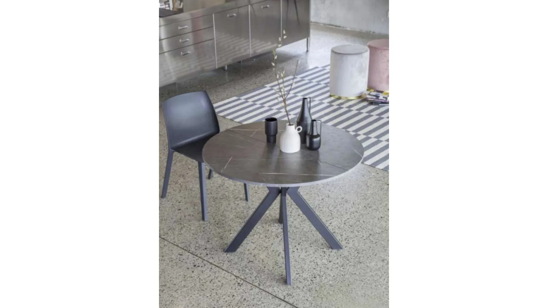 Tavolo rotondo allungabile Micro Round di La Seggiola